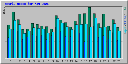 Hourly usage for May 2026