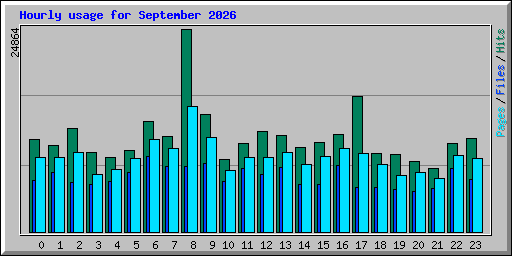 Hourly usage for September 2026