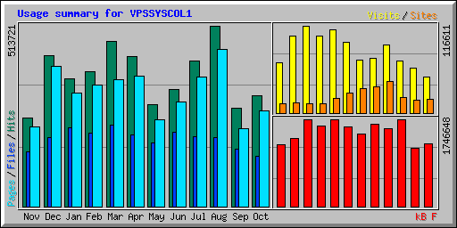 Usage summary for VPSSYSCOL1